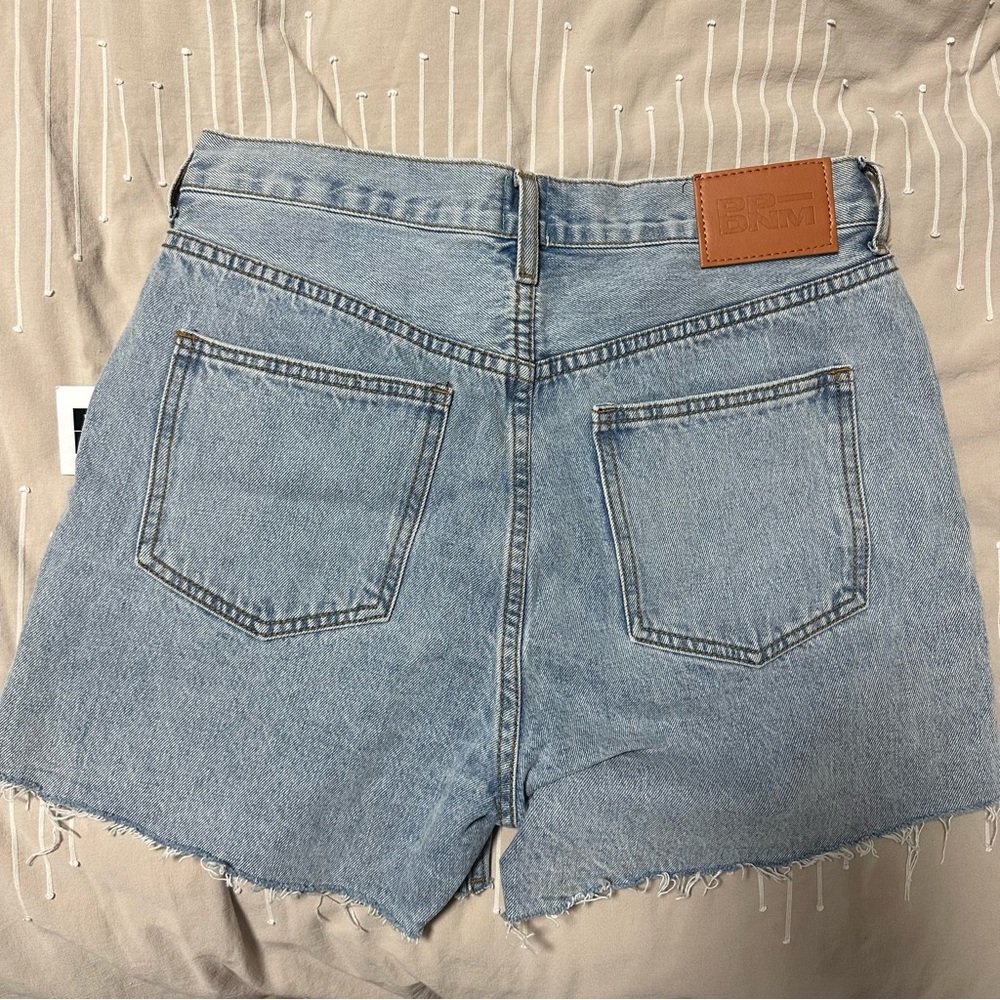 Princess Polly Light Blue Jean Shorts - Picture 4 of 4